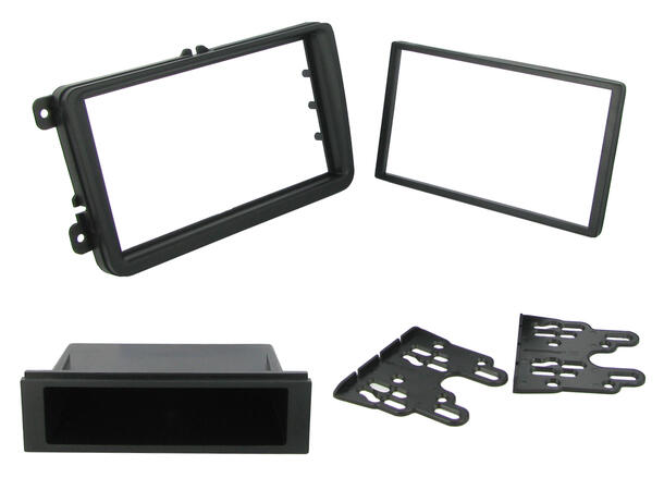 Connects2 Monteringsramme 1-DIN / 2-DIN VW/Skoda RCD/RNS-formfaktor 